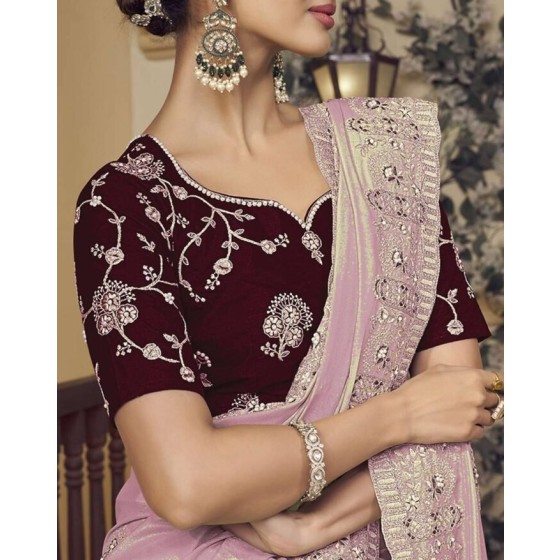 Women Zari Woven Saree with Tassels